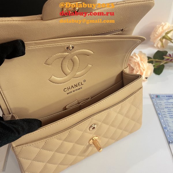 7 Star CC Small Flap Caviar Leather CF 23cm Bag