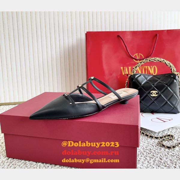 Valentino Runway Garavani Leather Mules