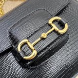 Gucci Luxury Fashion Replica Designers 675801 Horsebit 1955 Lizard Chain Bag