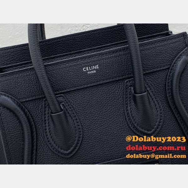 Celine Black Luggage Nano shopper 168243 Handbag