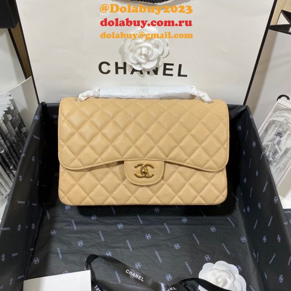 High Quality CC CF Classic Flap Jumbo Bags 30CM on Sale