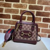 High Quality Gucci Replica Horsebit 1955 677212 Top Handle Bag