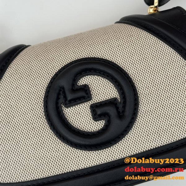 Gucci Blondie Knockoff 815700 Shoulder Natural Canvas Bag