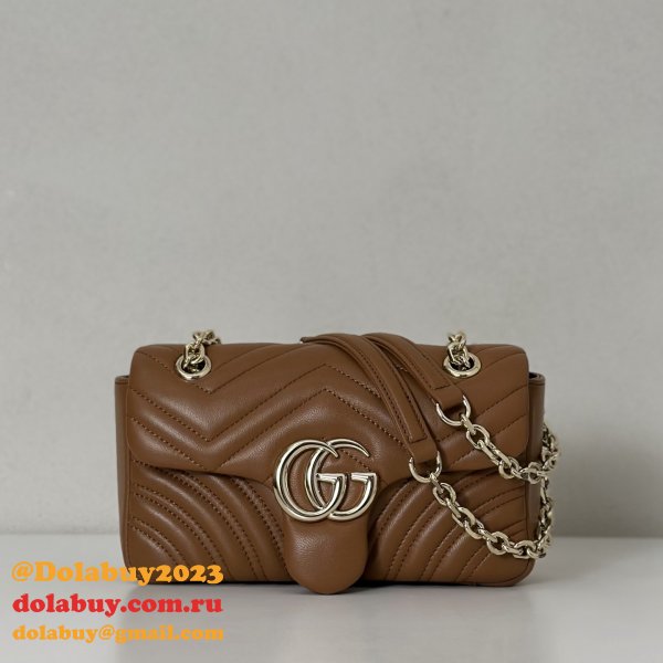 Gucci Designer 837280 GG Marmont Small Shoulder Bag
