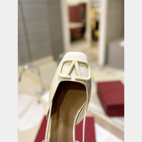 VLogo Valentino Signature Knockoff Slingback Pumps