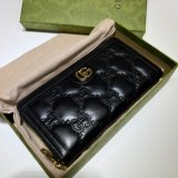 Gucci Replica Luxury Designer 723784 GG Matelassé Zip-around Wallet