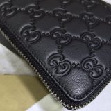 Replica Designer Gucci Bag 307987 Black Signature zip around wallet