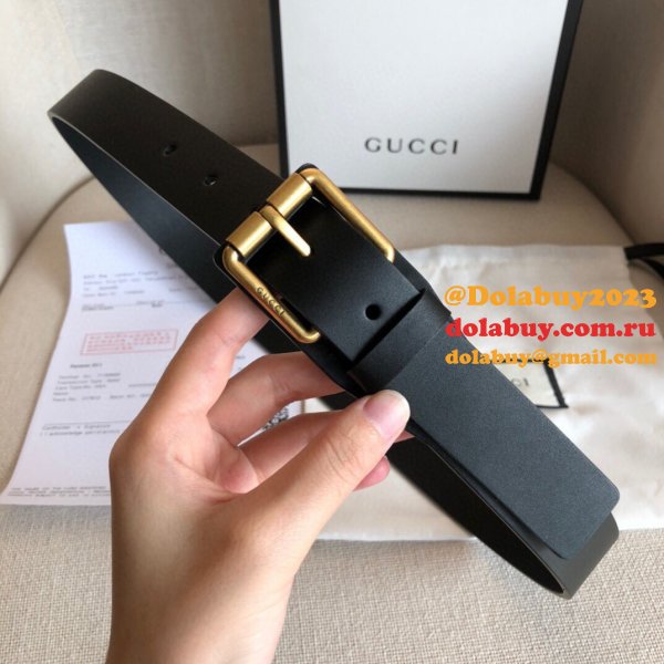 UK Gucci 30mm Replica Belt Black