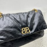 7 Star Balenciaga Le Monaco Wax Leather Chain 1:1 Mirror Bag