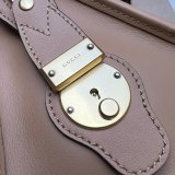 Perfect Gucci Copy Top Handle 715772 Light Brown Bag