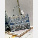 Replica Top Quality Dior Embroidered Book Tote Bag