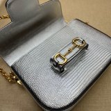 Gucci Luxury Fashion Replica Designers 675801 Horsebit 1955 Lizard Chain Bag