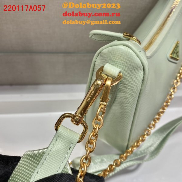 Replica Prada Handbags Cheap Highest Quality For Leather Hobo Re-Edition You