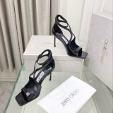 Azia 110 Patent Leather Sandal Knockoff Jimmy Choo Heel: 8.5 cm Shoes