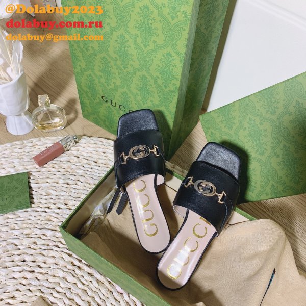 7 Star Replica Gucci 2021 Slippers white/black series GG Shoes