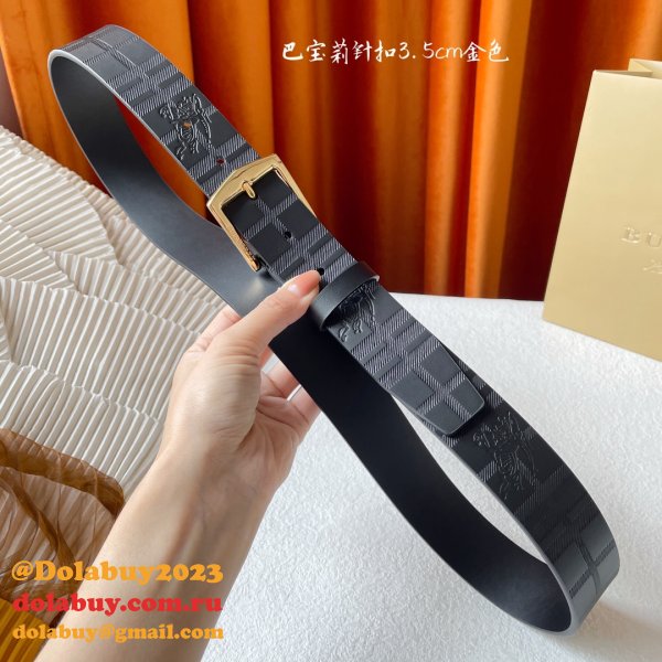 Cheap BURBERRY BELT 1:1 Mirror UK 35MM