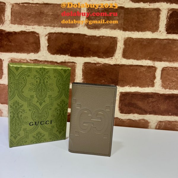 Best Gucci Luxury 739478 Jumbo GG Card Case Wallets