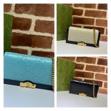 Designer Gucci Replica 676155 GG wallet with chain aaa leather