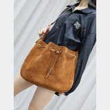 Fashion Designer Prada Flat 697941 suede Hobo bag