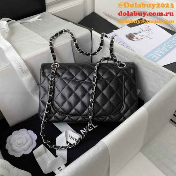 7 Star CC Small Flap Caviar Leather CF 23cm Bag