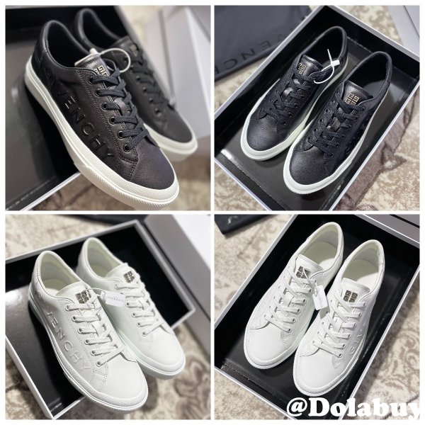 Embossed White Shoes Givenchy Fashion AAA+ Women/Men Replica