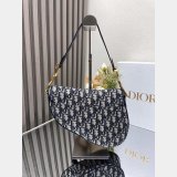 Our Christian Dior Designer Copy Saddle 19.5/25.5Cm Navy Bags