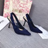 High Top Quality Replica Fashion Dior Navy Blue Tassel Shoes