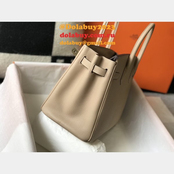 Hermes Birkin 35cm Togo leather Handbags Windbreaker Gray
