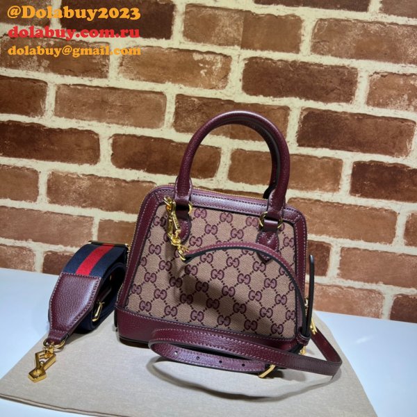 High Quality Gucci Replica Horsebit 1955 677212 Top Handle Bag