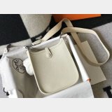 Hermes Evelyne Handbags Replica  off White