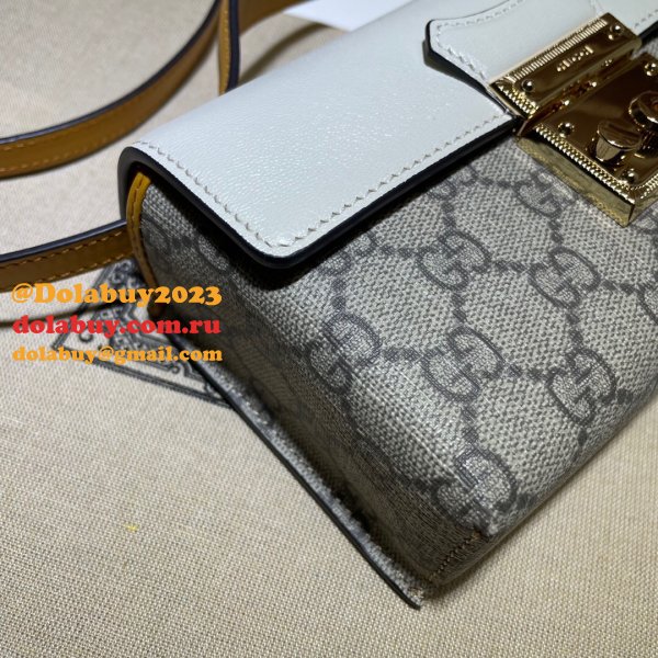 Gucci Replica 7 Star 652683 Padlock mini bag GG Supreme Cheap