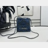 Top Quality CHANEL 22 denim bag AS3260