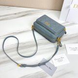 High Quality Dior Caro Bag Brown Supple Cannage Calfskin