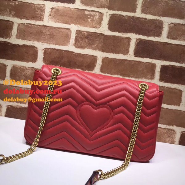 WHOLESALE GUCCI REPLICAS BEST 447633 LEATHER GG MARMONT