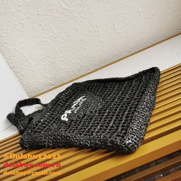 Top Quality PRADA Raffia tote bag Replica