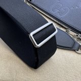 Black Jumbo GG Gucci Knockoff Messenger Men 761747 Luxury Bag