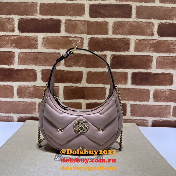 Copy GG Marmont Half-moon-shaped 770983 Perfect Knockoff Bag