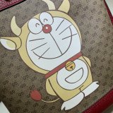 Replica Doraemon x Gucci small bucket 655597 red bag