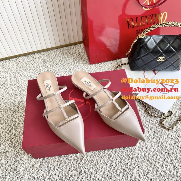 Valentino Runway Garavani Leather Mules