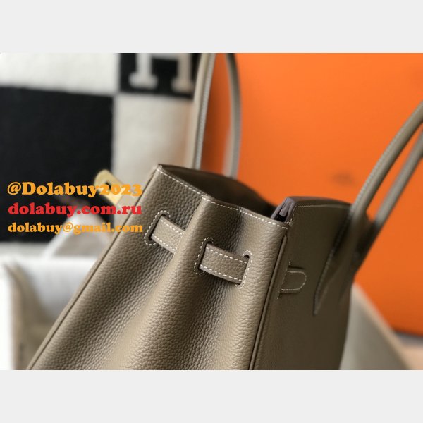 Hermes Birkin 35cm Togo leather Handbags Elephant Gray
