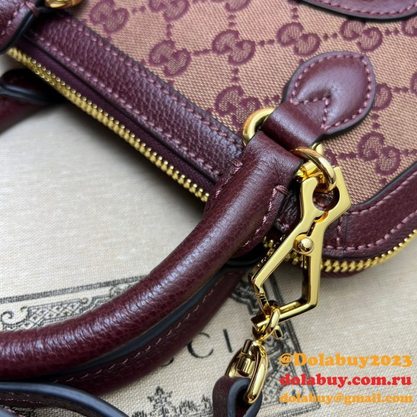 High Quality Gucci Replica Horsebit 1955 677212 Top Handle Bag