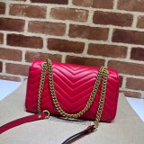 Gucci GG Marmont 1:1 Mirror Shoulder 443497 High Quality Bag