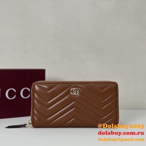 Replica Gucci GG Marmont Zip Around Wallet #837758 Bag