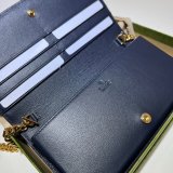 Designer Gucci Replica 676155 GG wallet with chain aaa leather