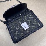 Knockoff Ophidia GG Gucci Black 696180 Shoulder Bag