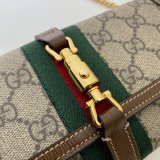 Gucci Replica Brown Jackie 1961 chain wallet 652681 bag