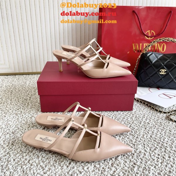Valentino Runway Garavani Leather Mules