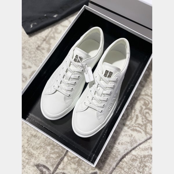 Embossed White Shoes Givenchy Fashion AAA+ Women/Men Replica