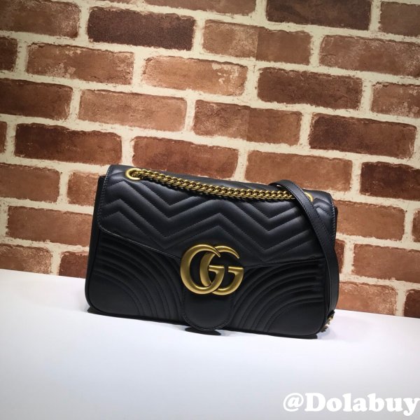 WHOLESALE GUCCI REPLICAS BEST 447633 LEATHER GG MARMONT