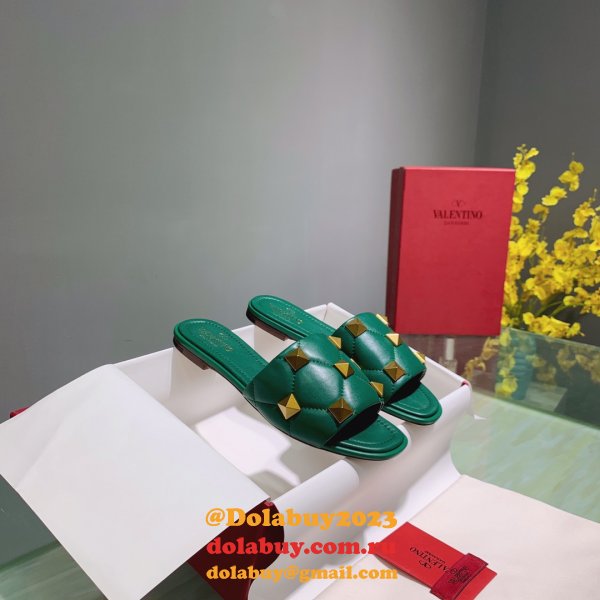 Top Quality Replica Factory Valentino Rivet slippers